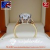 Złoty pierścionek z dużą cyrkonią 2,8 - 3.0 ct  PK0301SJ