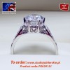 Złoty pierścionek z dużą cyrkonią 2,8 - 3.0 ct  PK0301SJ